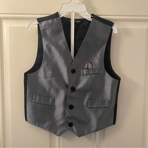 Silver and Black Formal Vest